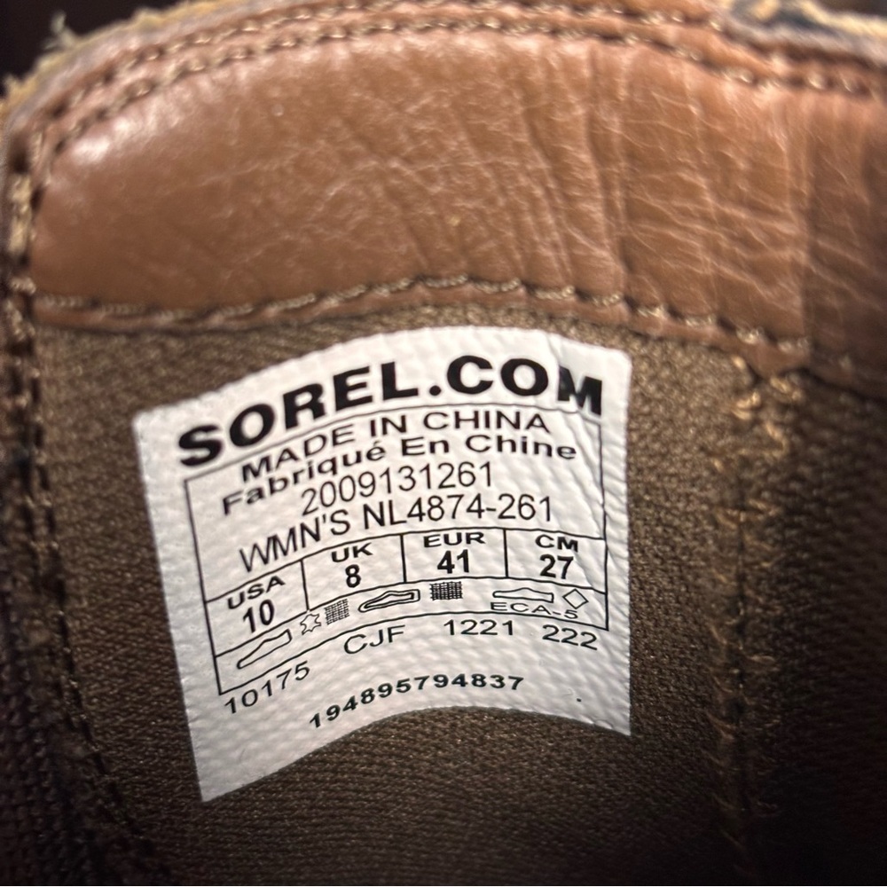Sorel Hi-Line Chunky Heel Chelsea Boots in Umber/Ceramic – Women’s Sz 10 - Picture 10 of 11